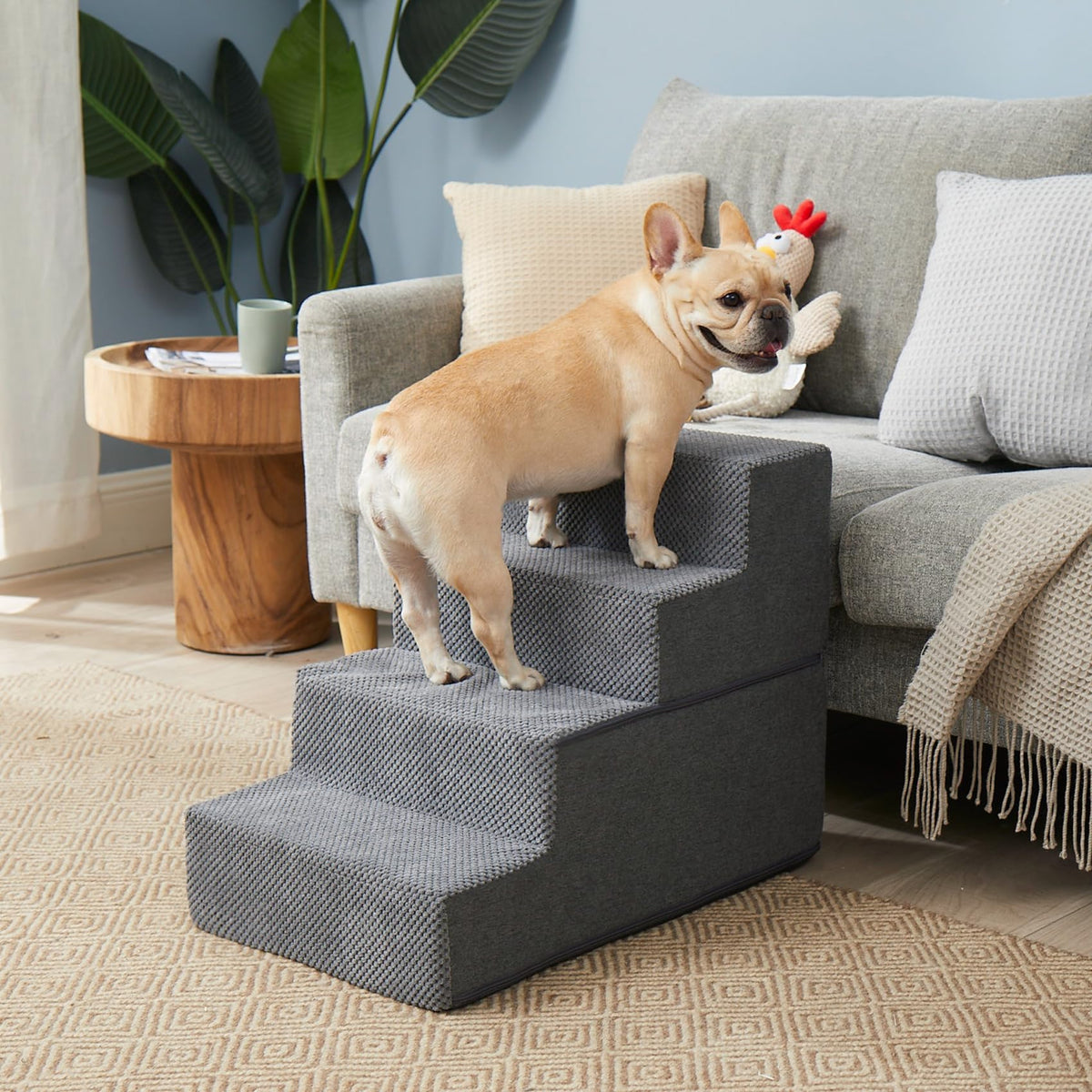 4-Step Grey Dog Stairs R398