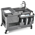 4-in-1 Baby Bassinet with Mattress and Storage Organizer T8170
