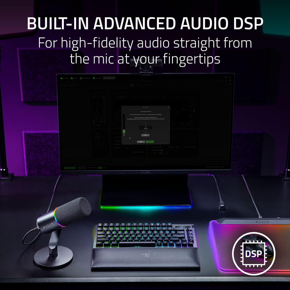 Black Dynamic USB Type C & XLR Microphone K194