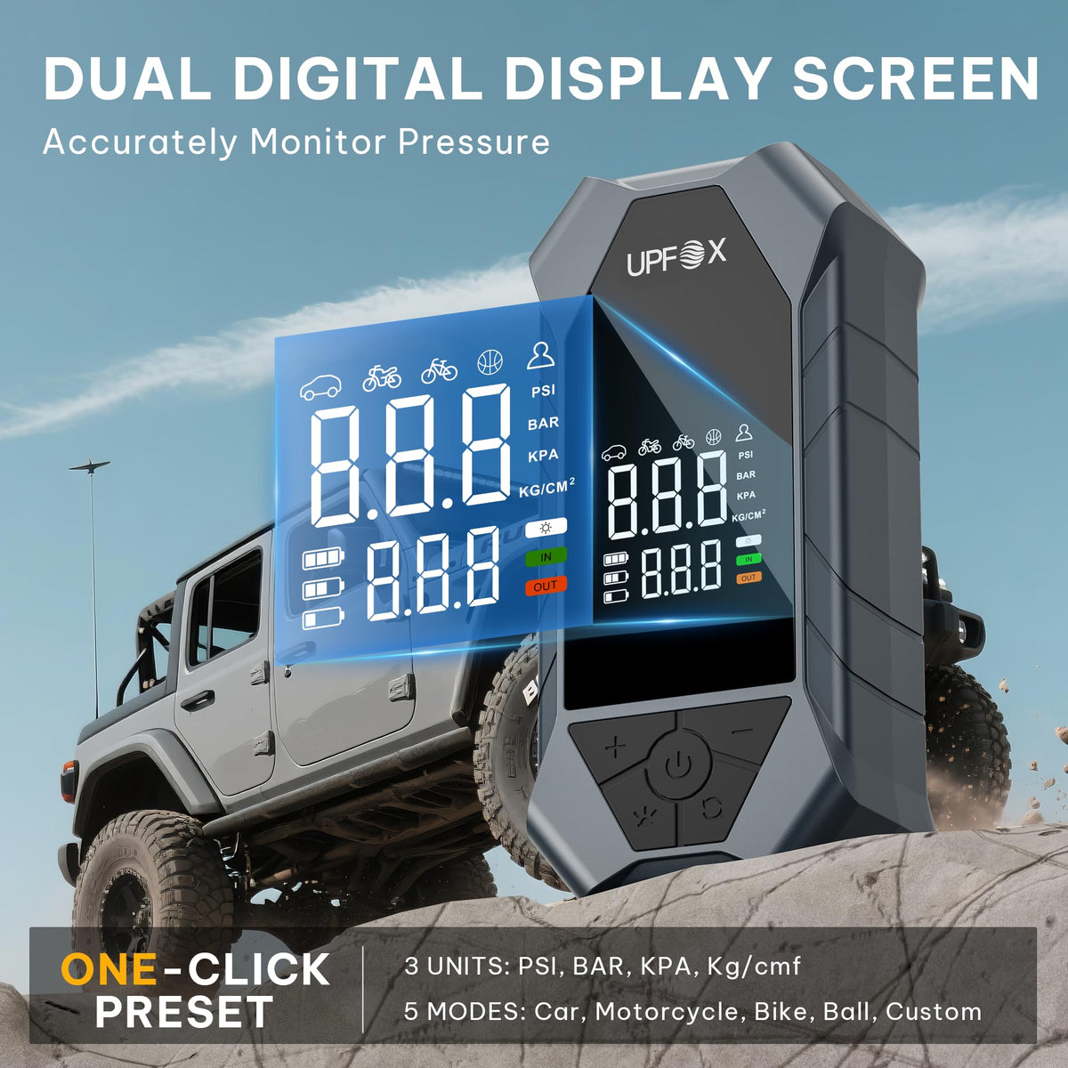 Portable Air Compressor 150PSI Digital Tire Inflator I70716