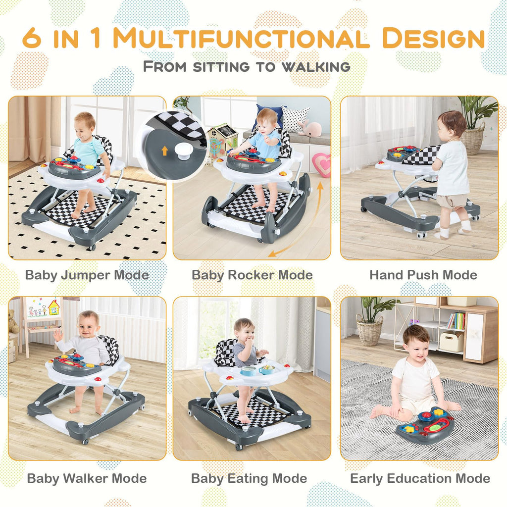 Foldable Adjustable Baby Walker with Wheels V667