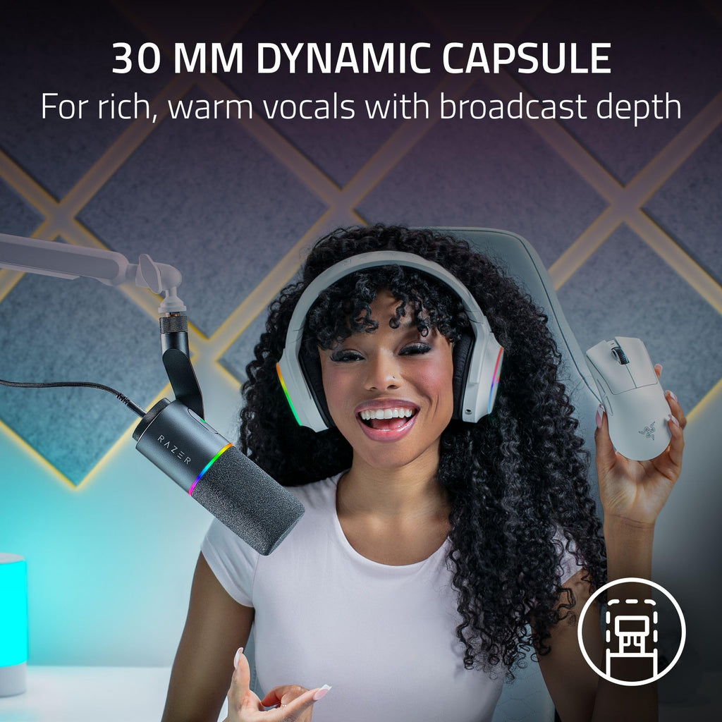 Black Dynamic USB Type C & XLR Microphone K194