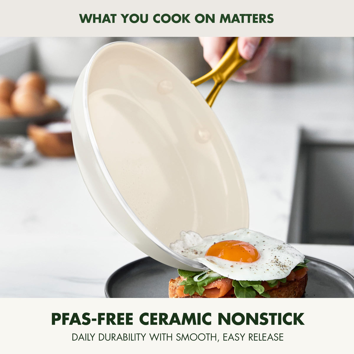 Nonstick Ceramic 2 Piece Frying Pan Skillet Set X443517