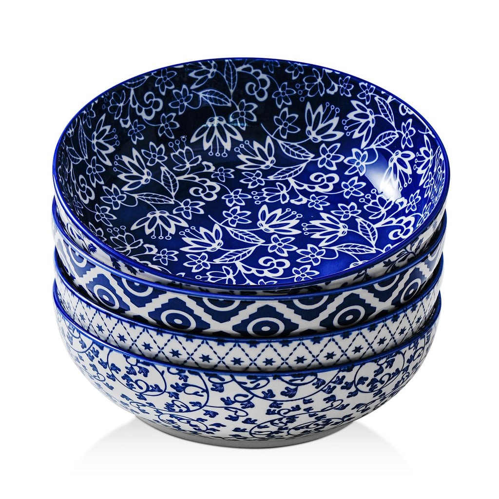 45 OZ Ceramic Pasta Bowls Set of 4 X609460