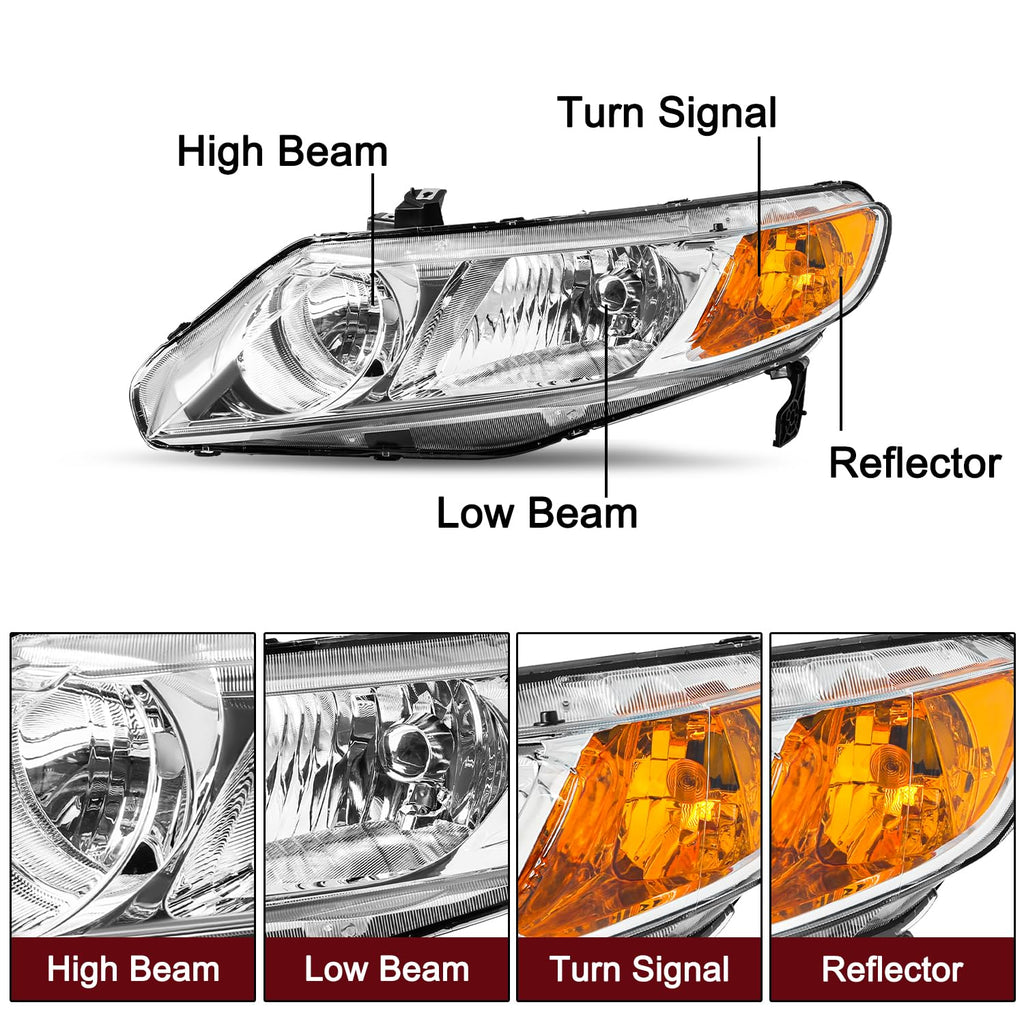 Halogen Headlight Assembly X67614