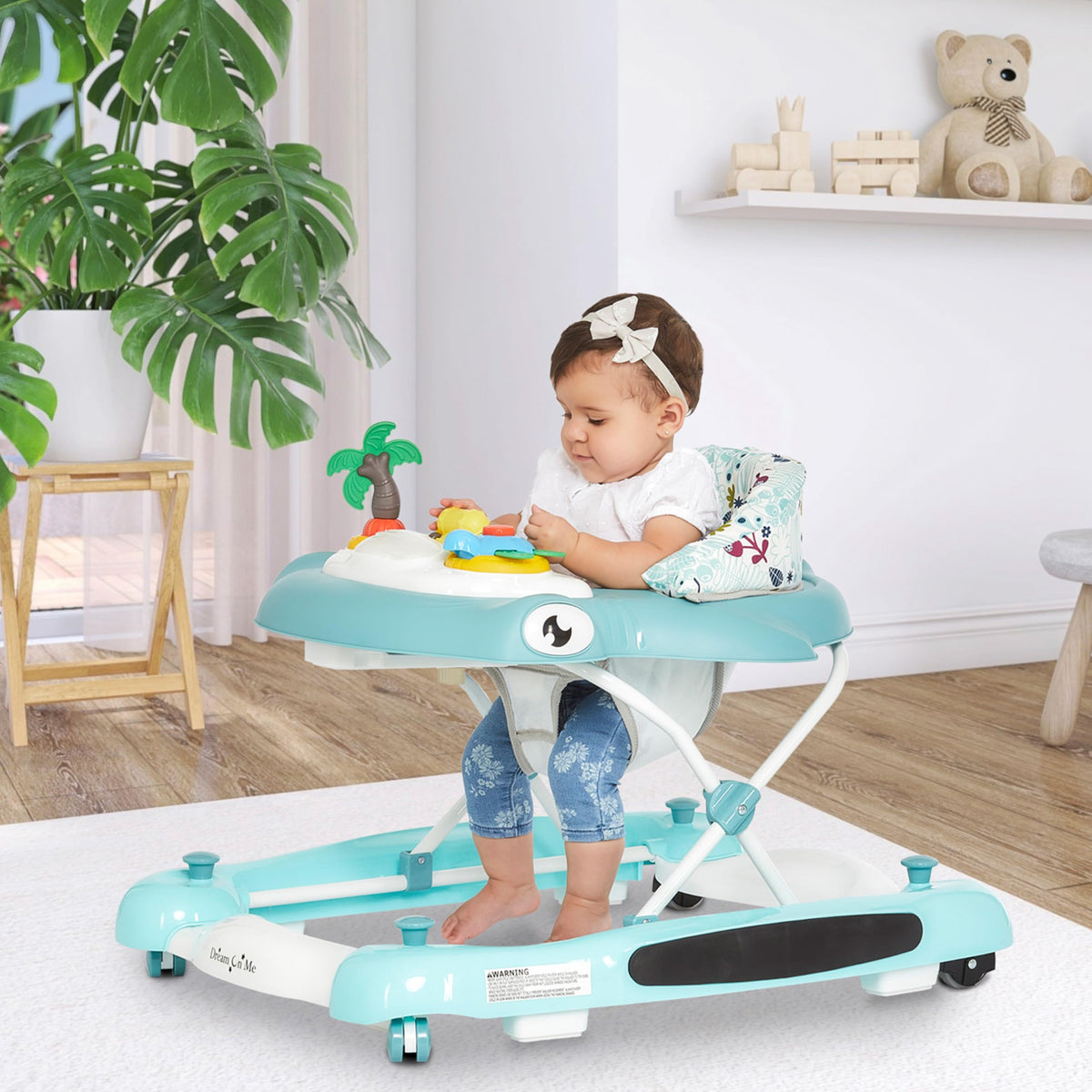 2-in-1 Foldable Baby Walker with Adjustable Height Q9753