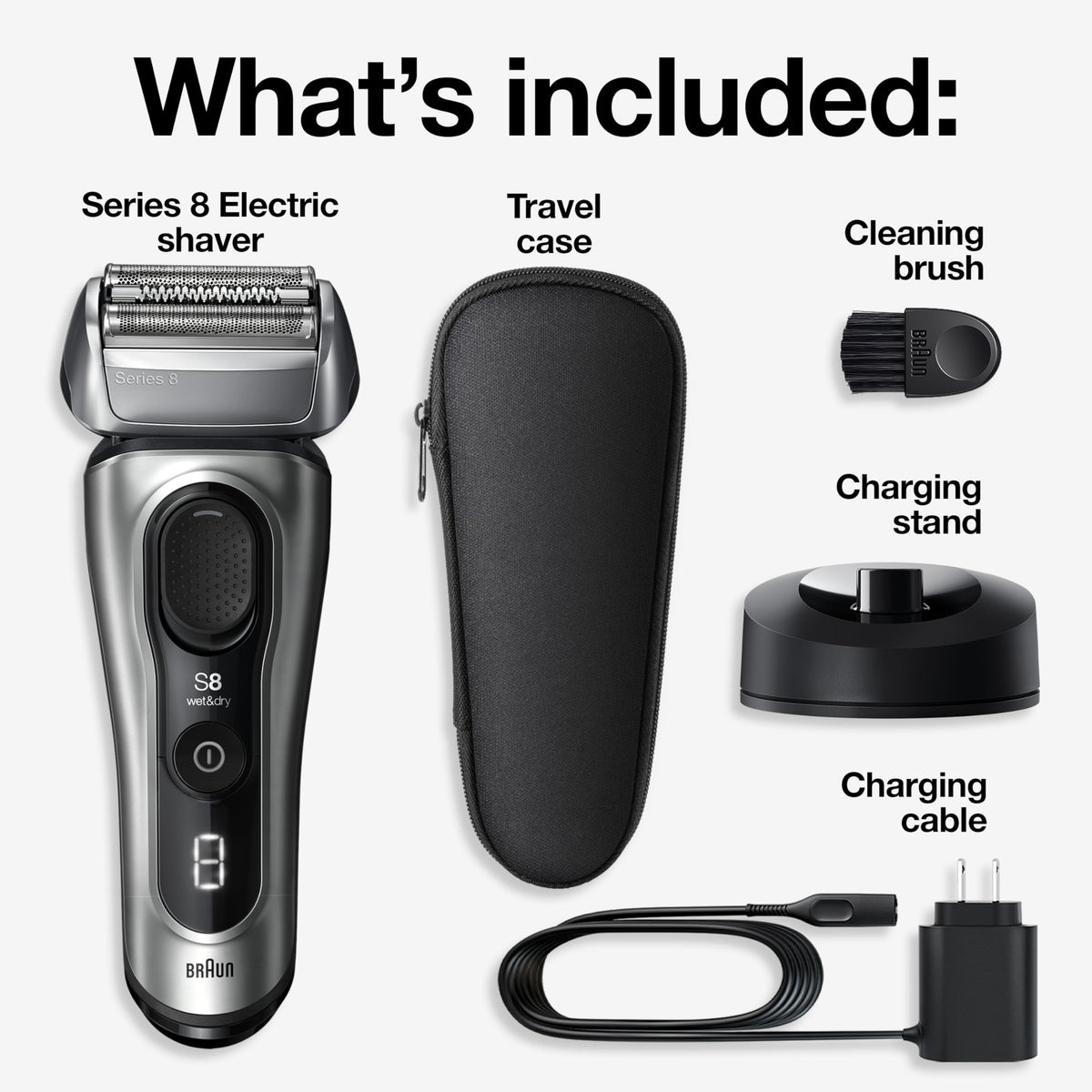 Electric Razor with 4+1 Shaving Elements Y9107