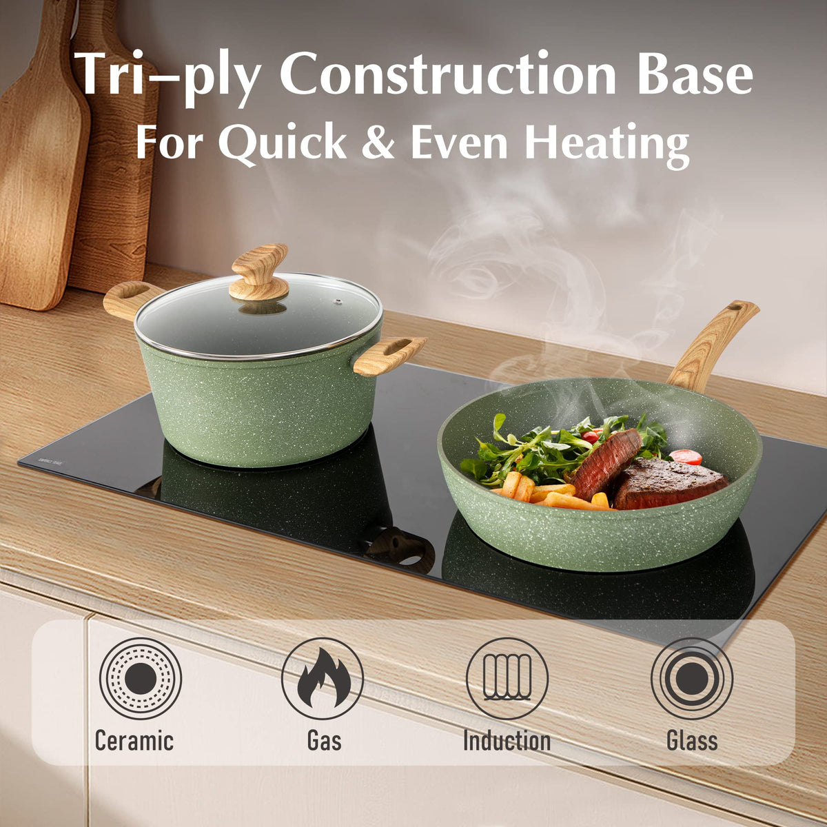 12 Pcs Non Stick Cookware Set G178500