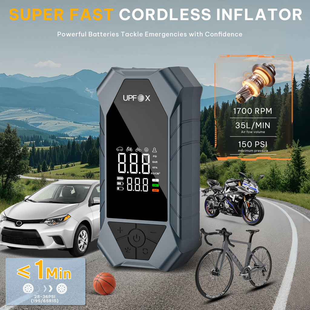 Portable Air Compressor 150PSI Digital Tire Inflator I70716