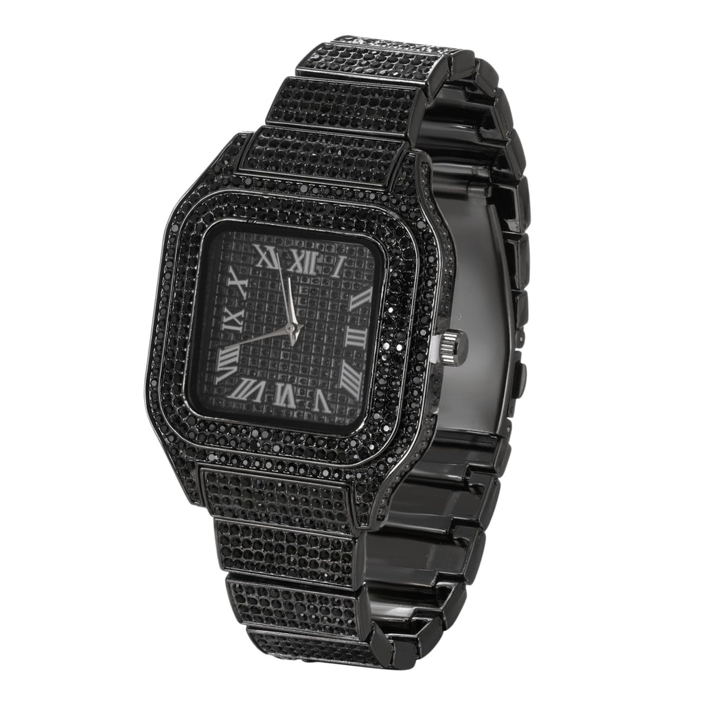 Men's Watch with Cuban Link Chain B364
