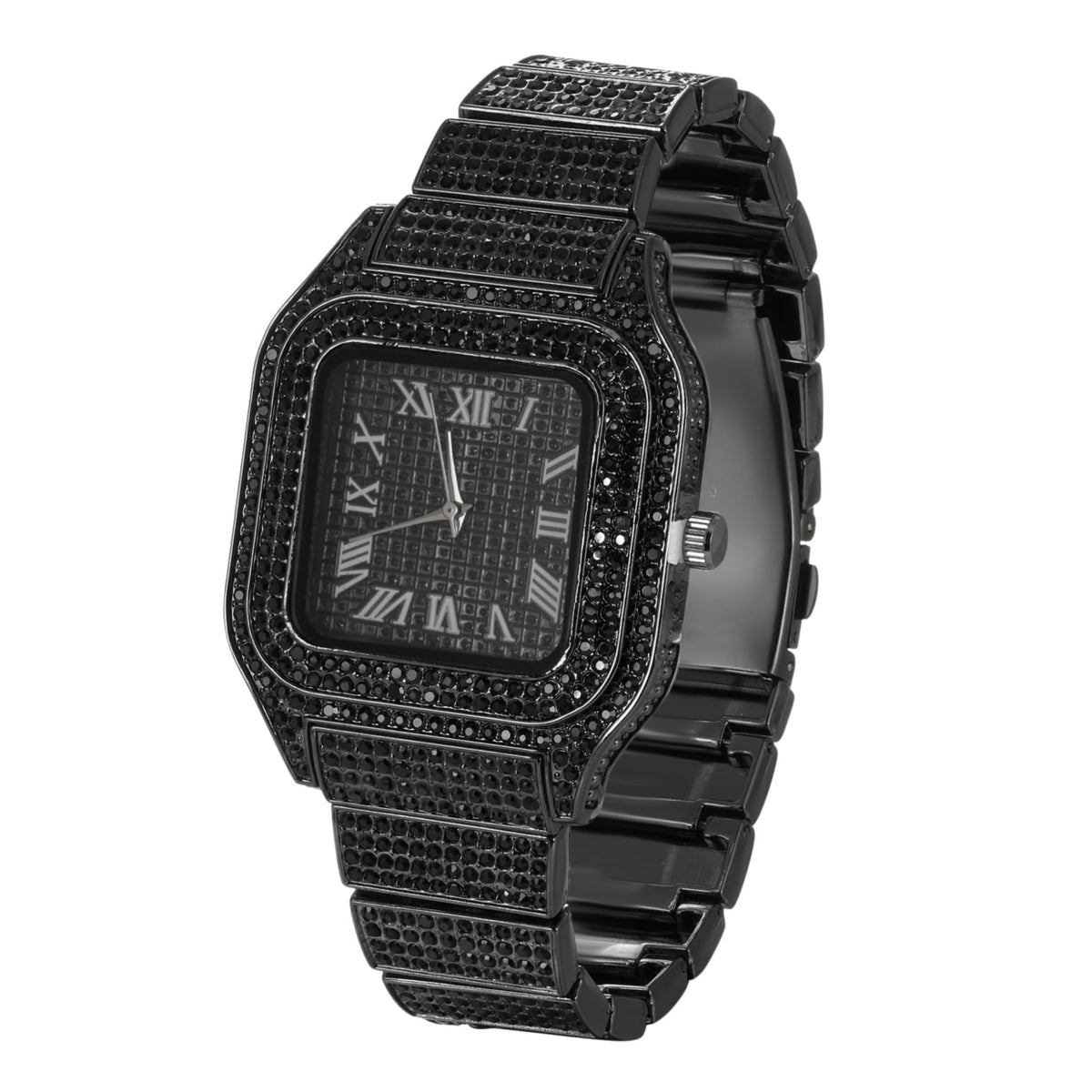 Men's Watch with Cuban Link Chain B364