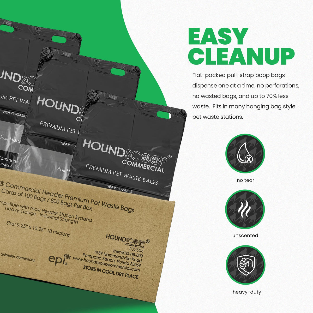 XL Pull-Strap Header Pet Waste Bags P325122