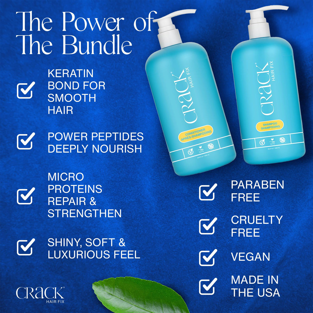 Shampoo and Conditioner Set, 33.8 oz Each F600