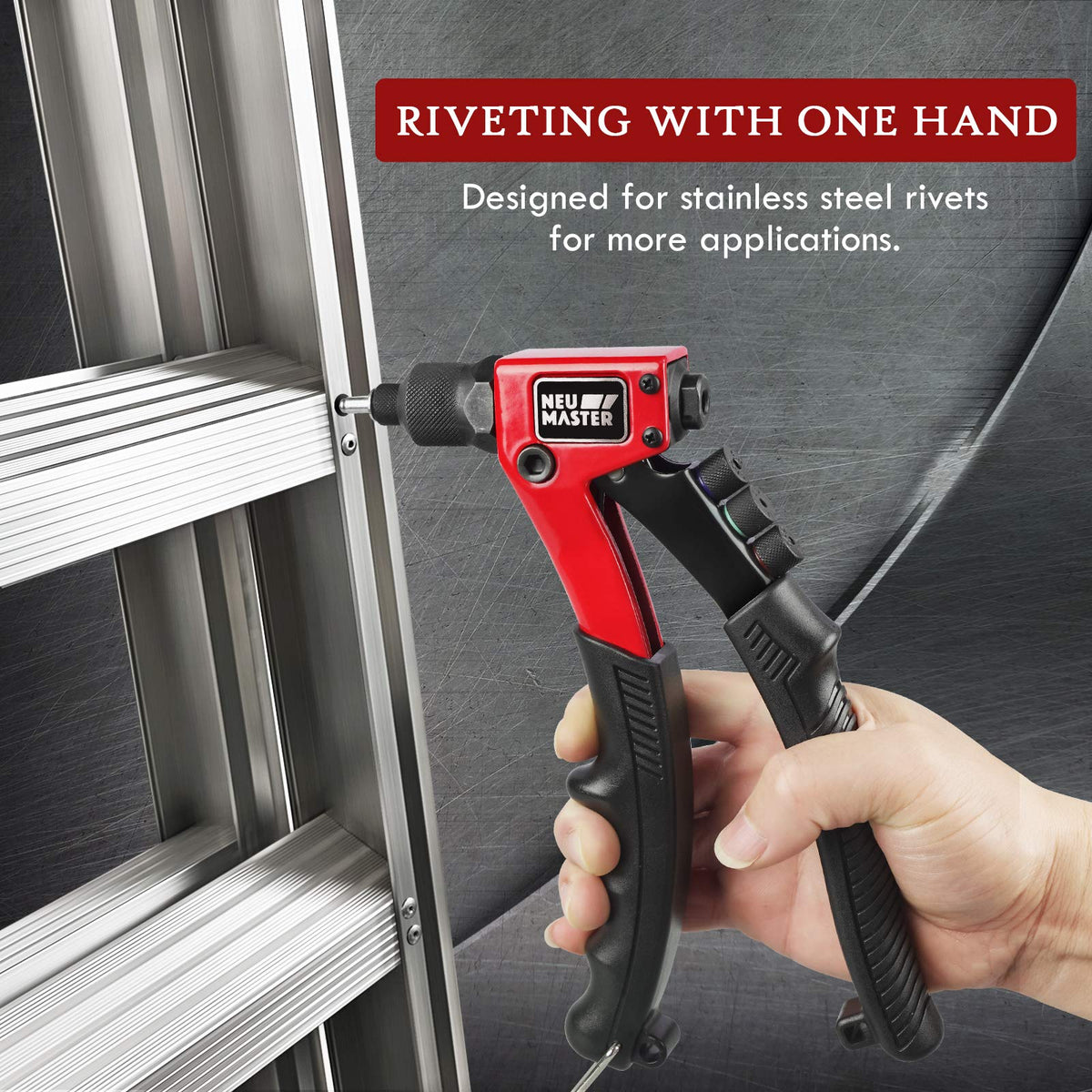 Rivet Gun Tool Kit with 200 Rivets J2377