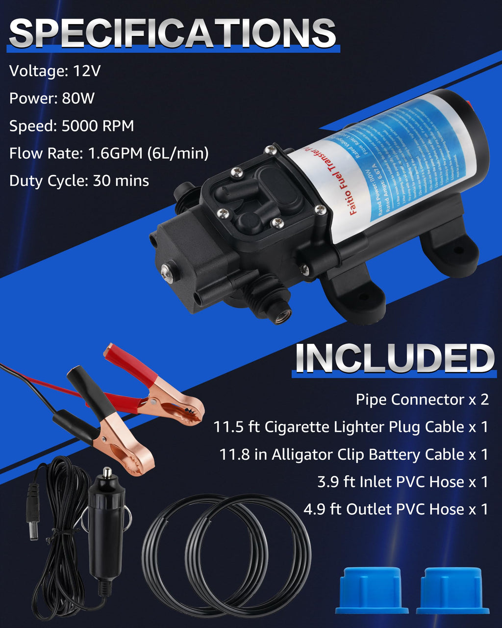 12V Gasoline Transfer Pump Set E881592