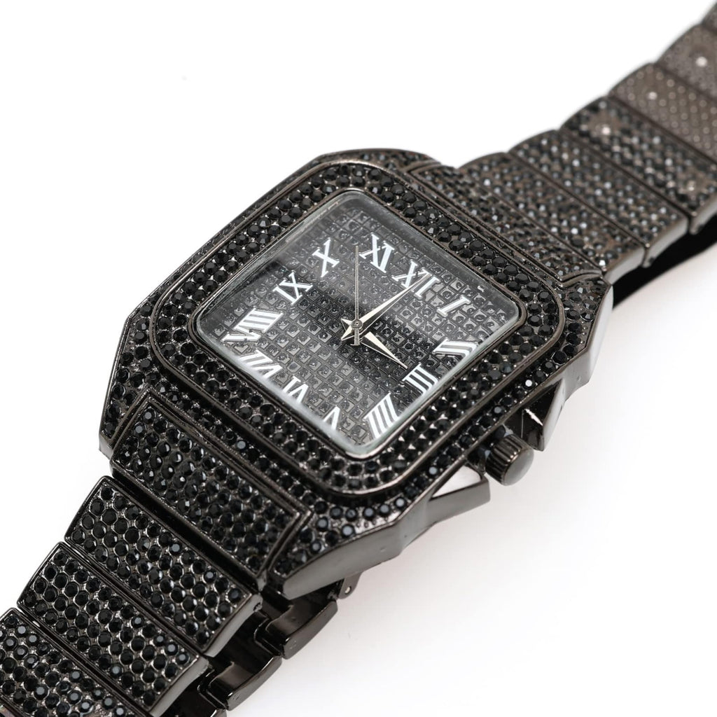 Men's Watch with Cuban Link Chain B364