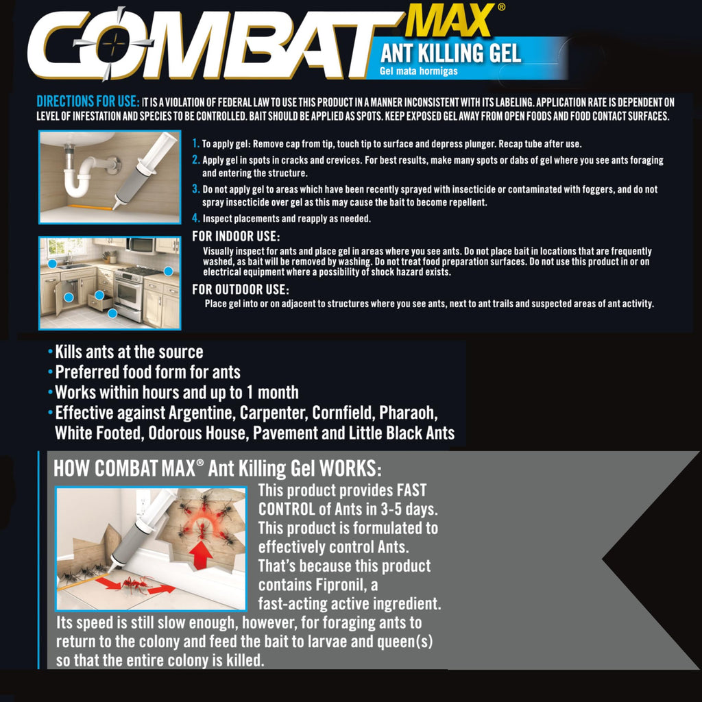 Combat Ant Killing Gel, 27 Gram P7738