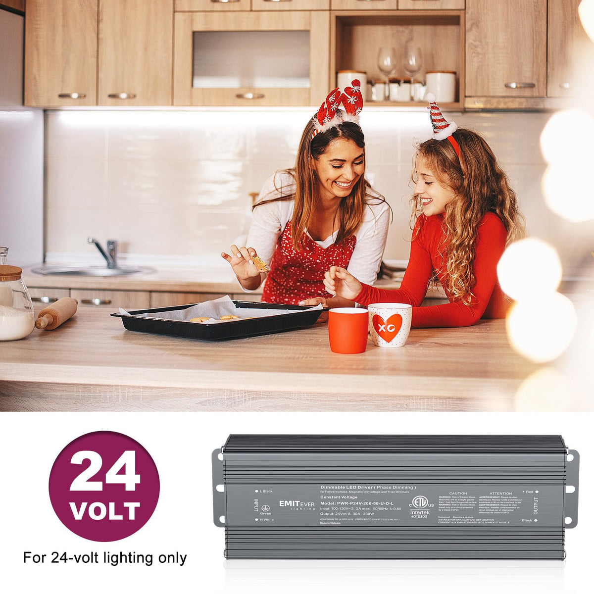200W 24V Triac Dimmable LED Driver W88414