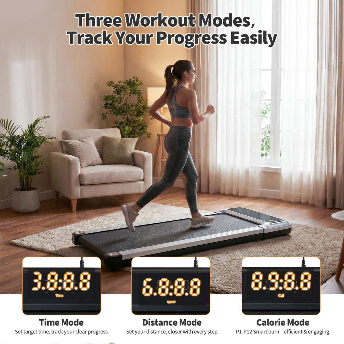 3-in-1 Walking Pad Under Desk Treadmill H485