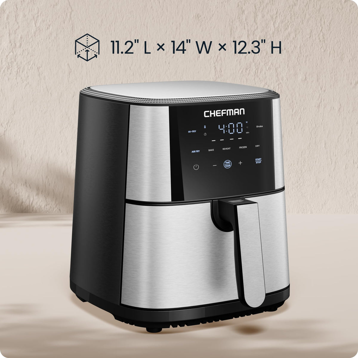 6 Qt 5-in-1 Nonstick Stainless Steel Air Fryer F997