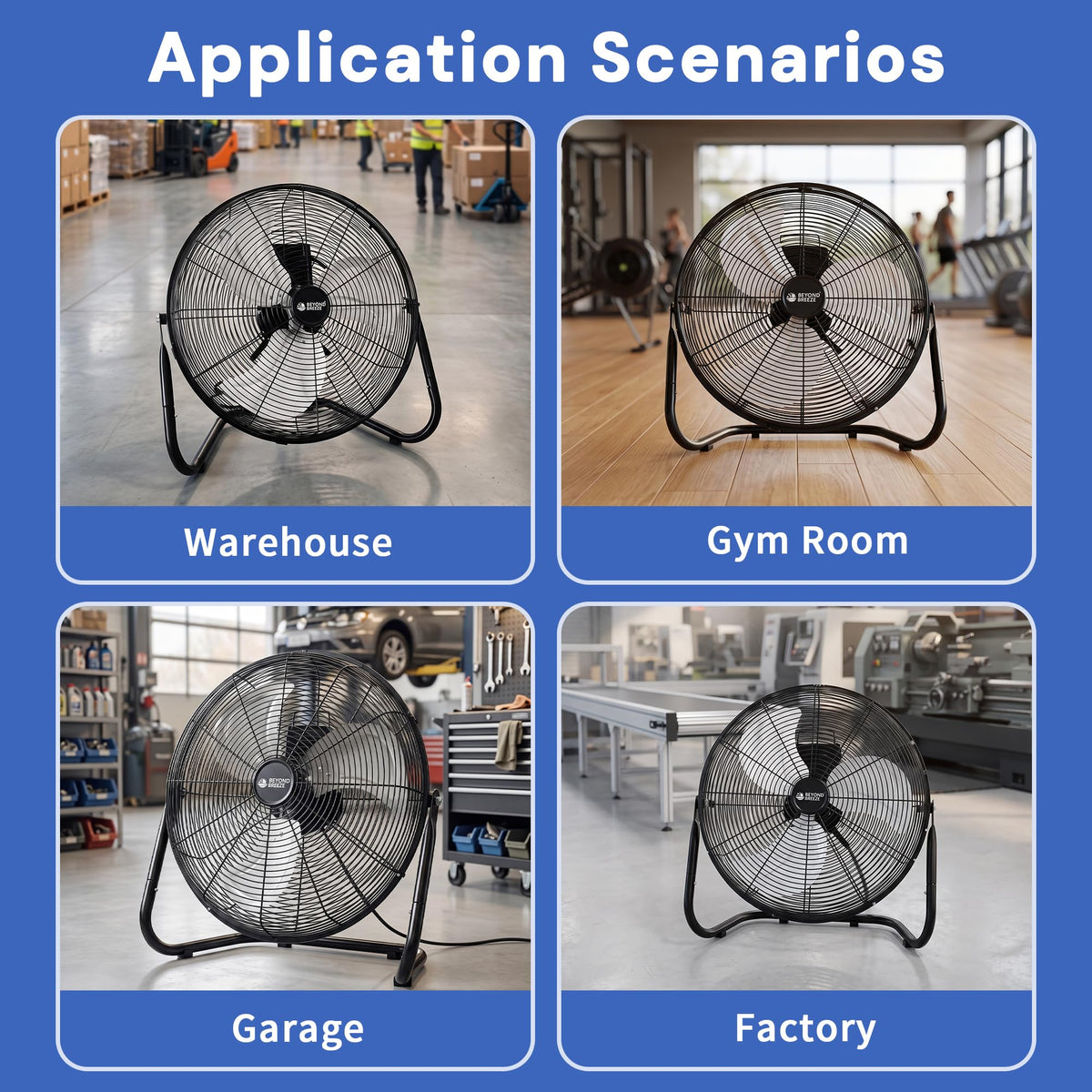 20'' High Velocity Wall Mount and Floor Fan with Remote A735