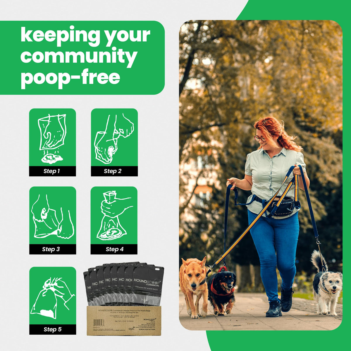 XL Pull-Strap Header Pet Waste Bags P325122
