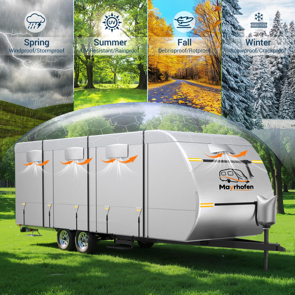 600D Oxford Fabric 30-33ft Travel Trailer Cover W904