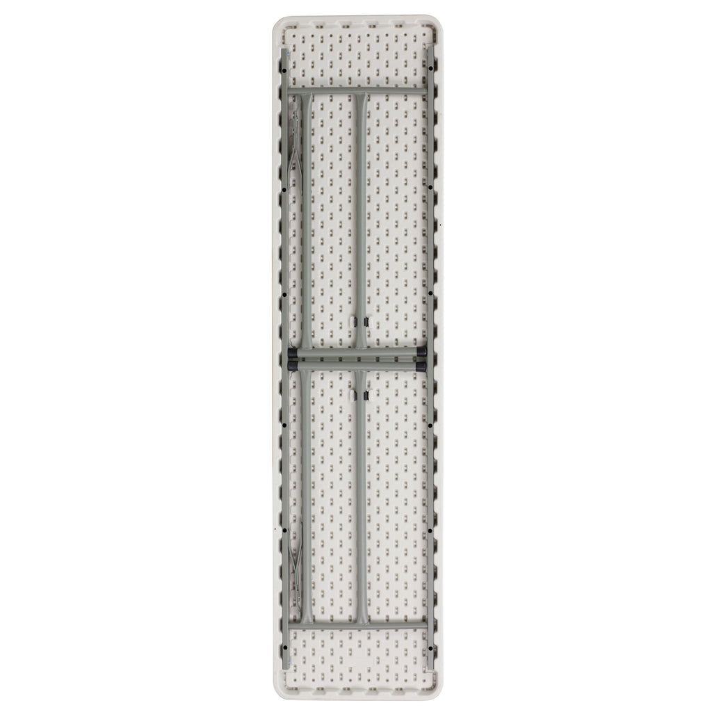 6-Foot Rectangle Granite White Plastic Folding Training Table B6319
