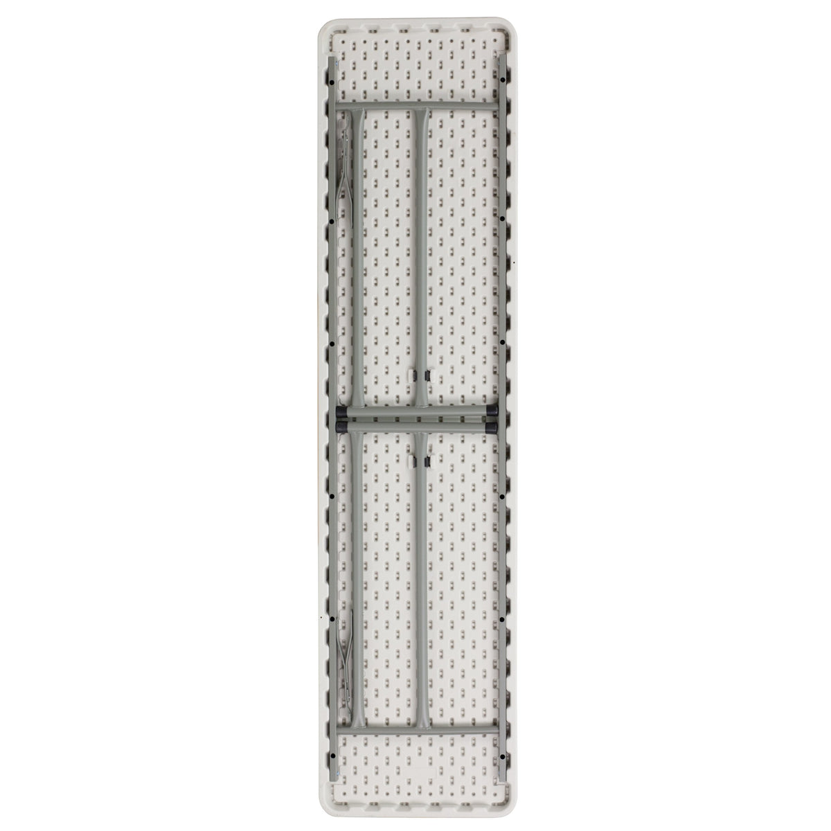 6-Foot Rectangle Granite White Plastic Folding Training Table B6319