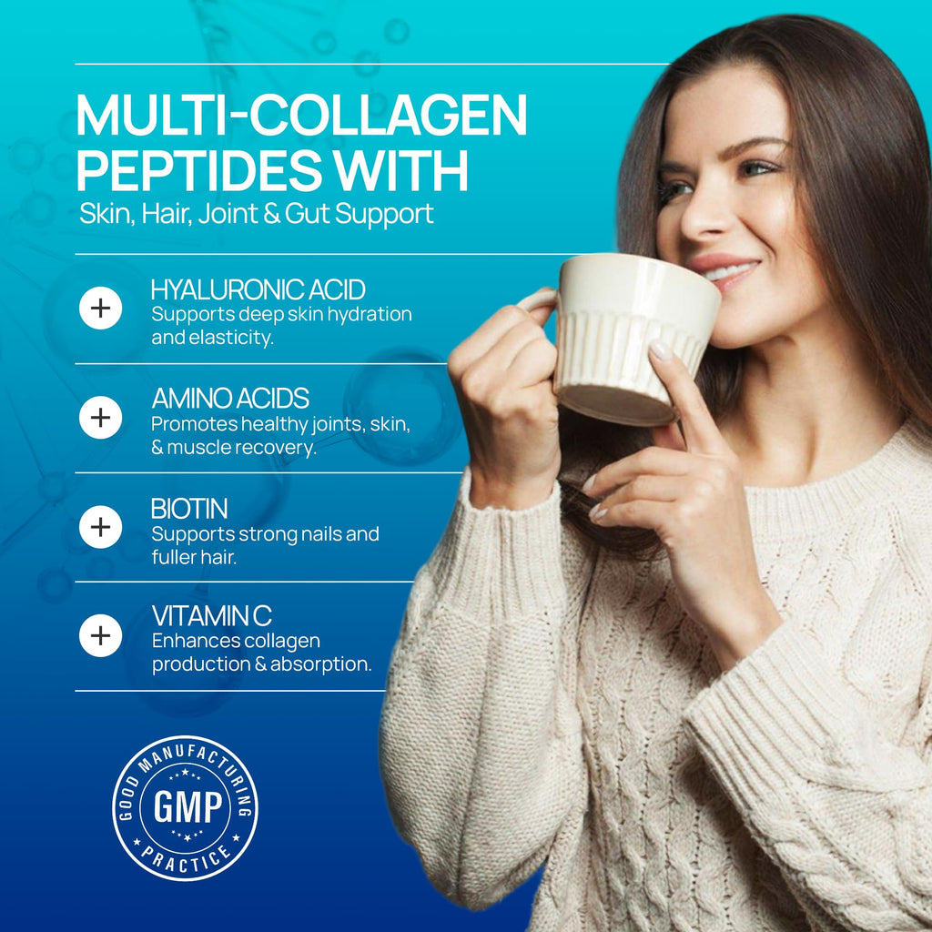 Multi Collagen Peptides Powder Unflavored Sugar Free 1.1 lb P578