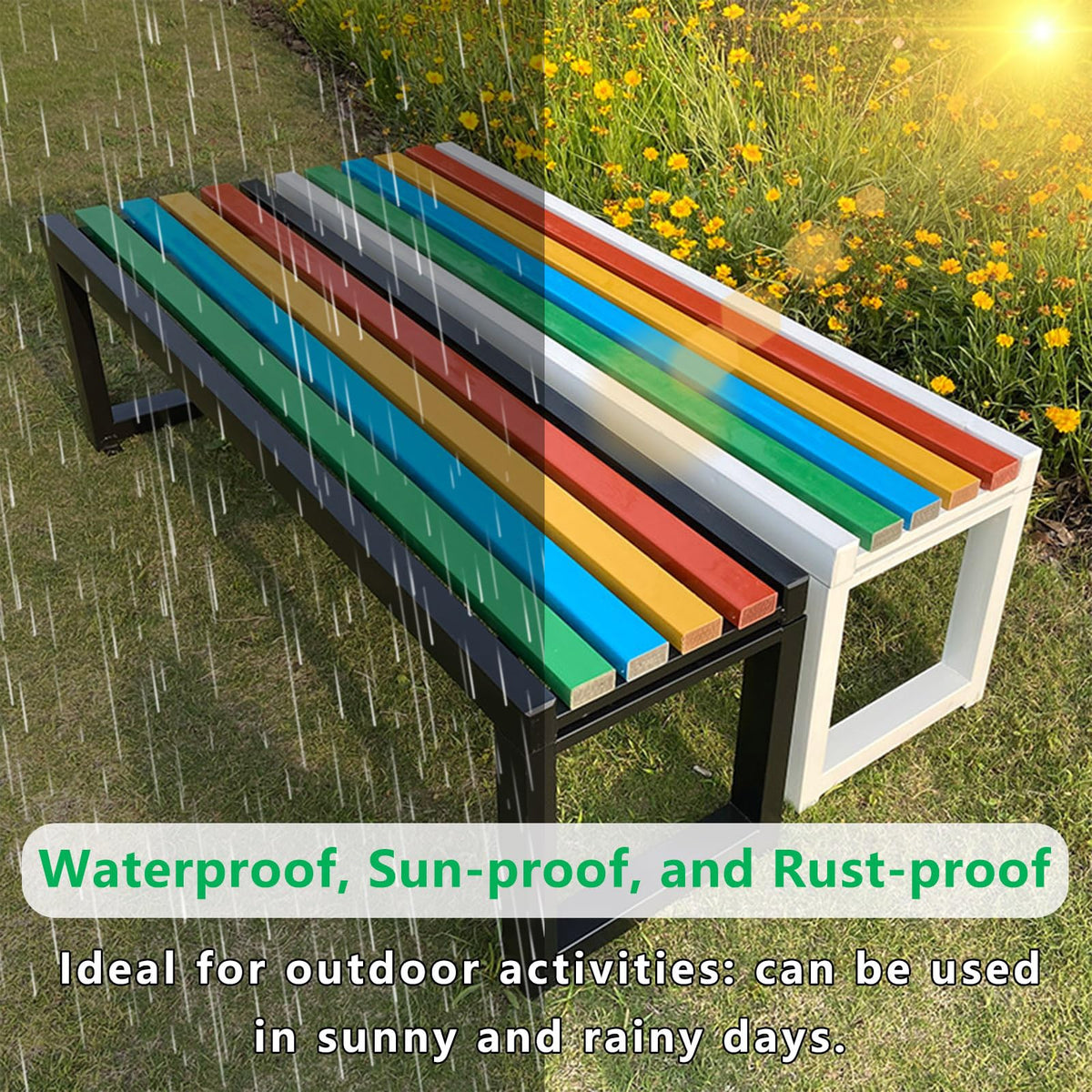 Cast Iron Outdoor Bench Carbonized Finish 150x40x45cm Z367351