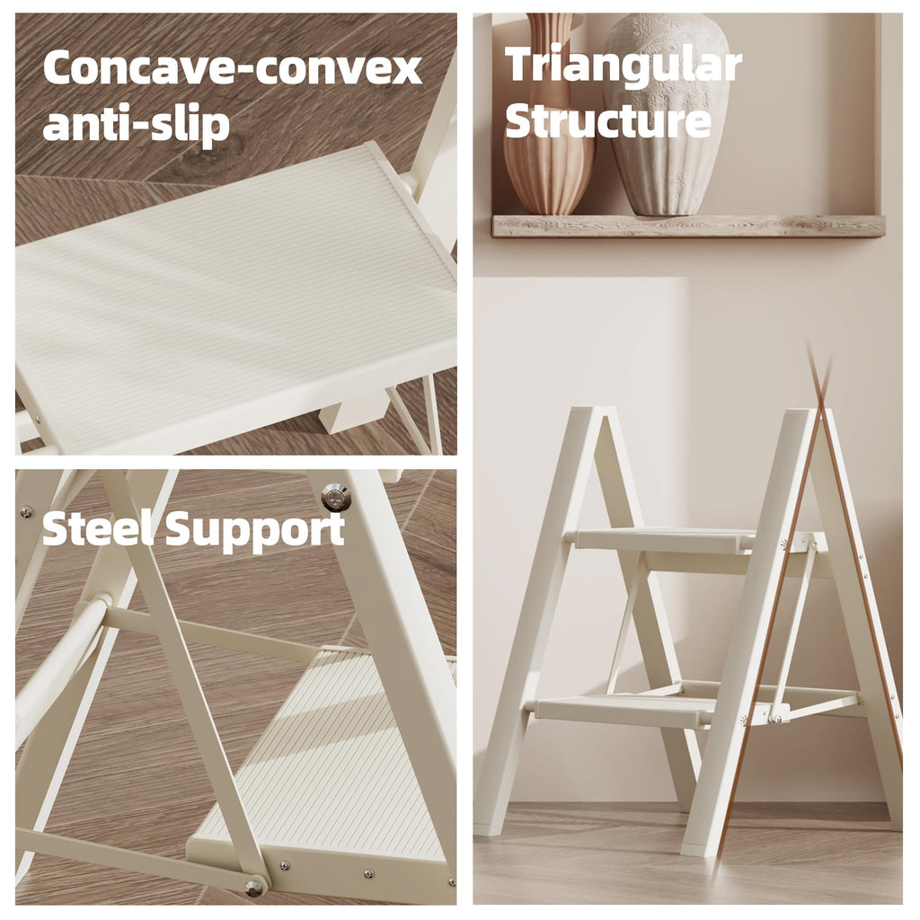 Aluminum Foldable 2 Step Stool F756