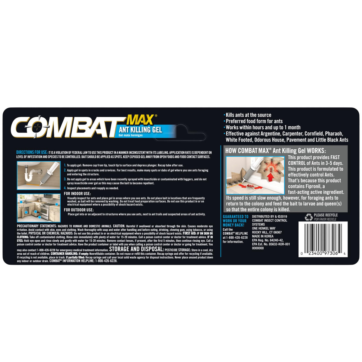 Combat Ant Killing Gel, 27 Gram P7738