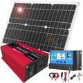 12V Off-Grid Solar Panel Kit with Inverter & Charge Controller O544