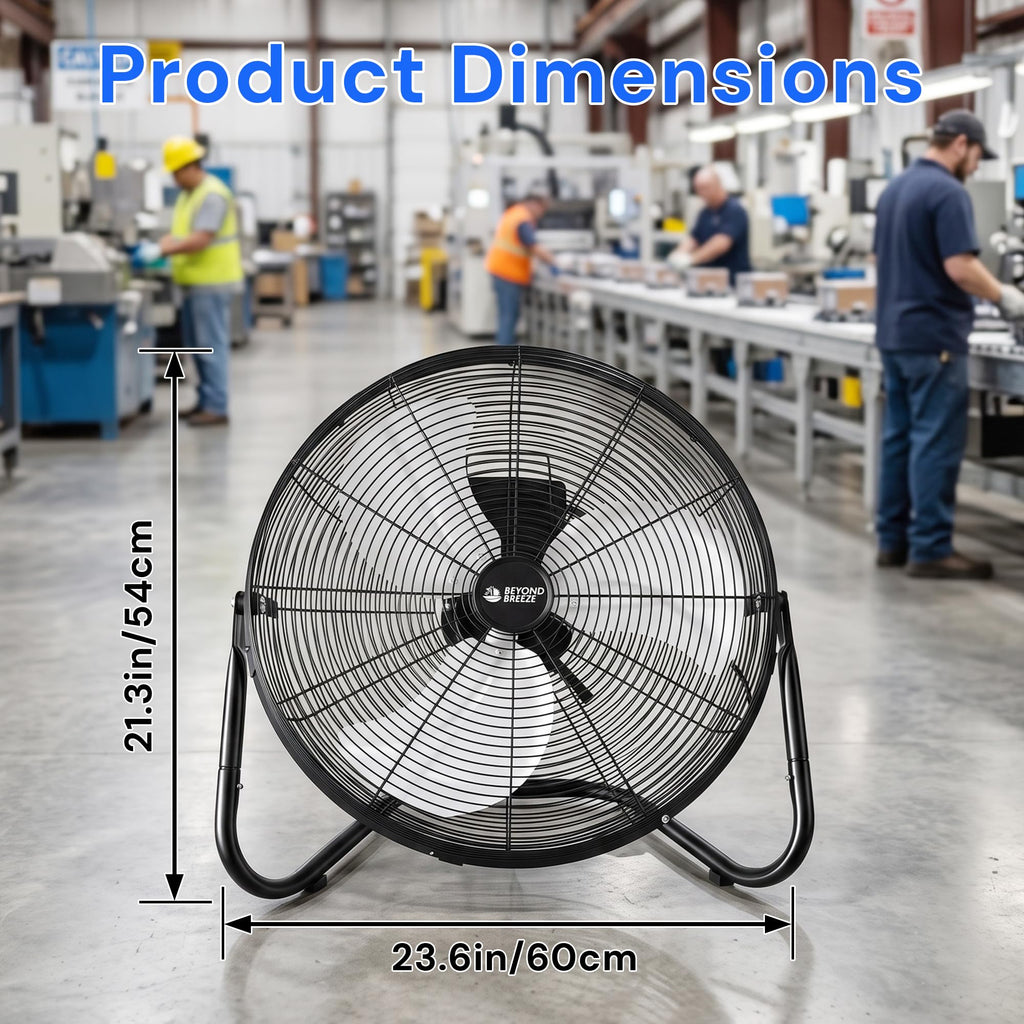 20'' High Velocity Wall Mount and Floor Fan with Remote A735