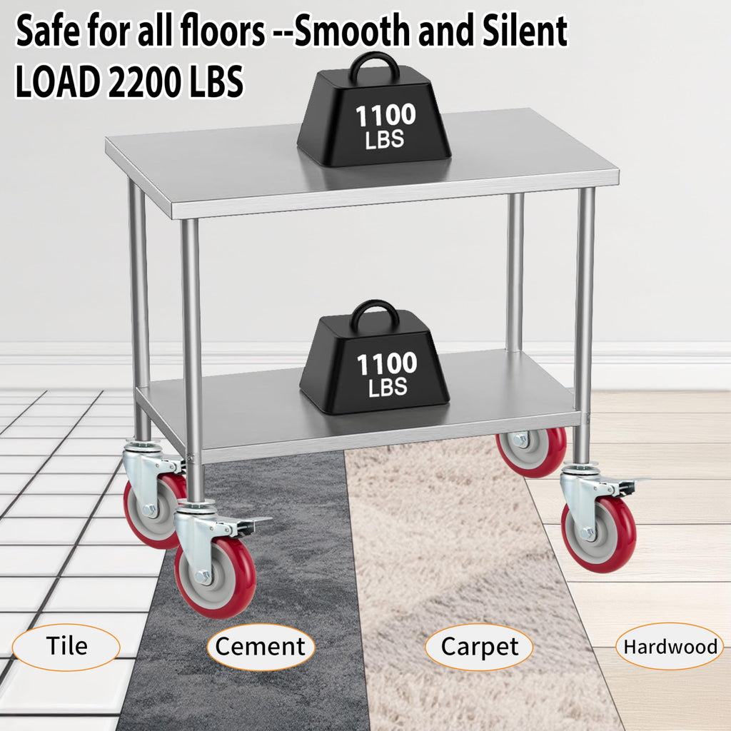 5 Inch Caster Wheels Set of 4 with Brake G170545