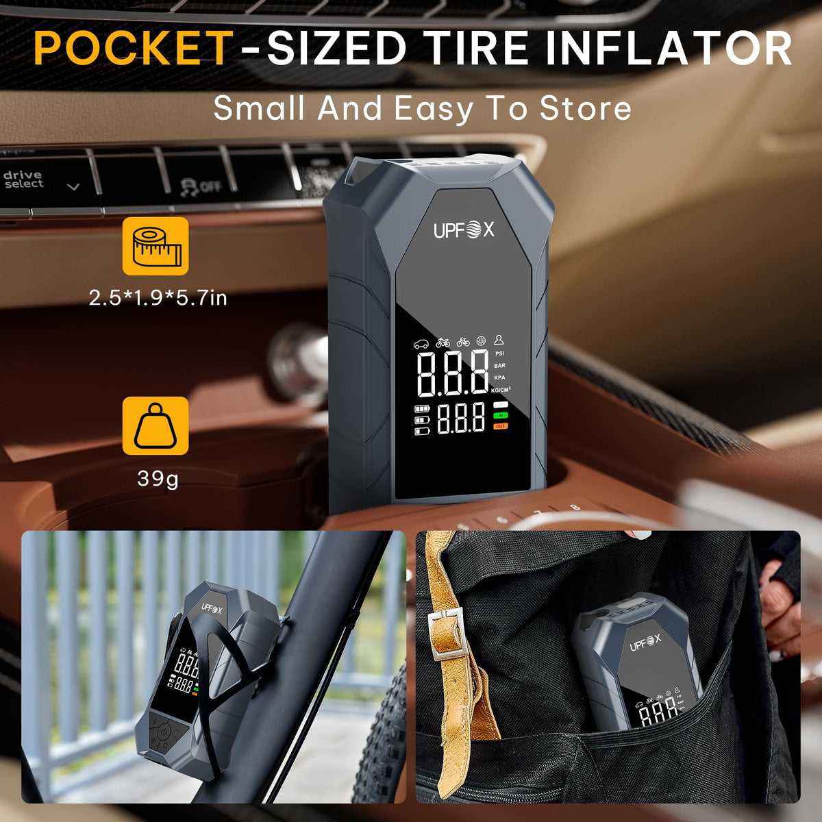 Portable Air Compressor 150PSI Digital Tire Inflator I70716