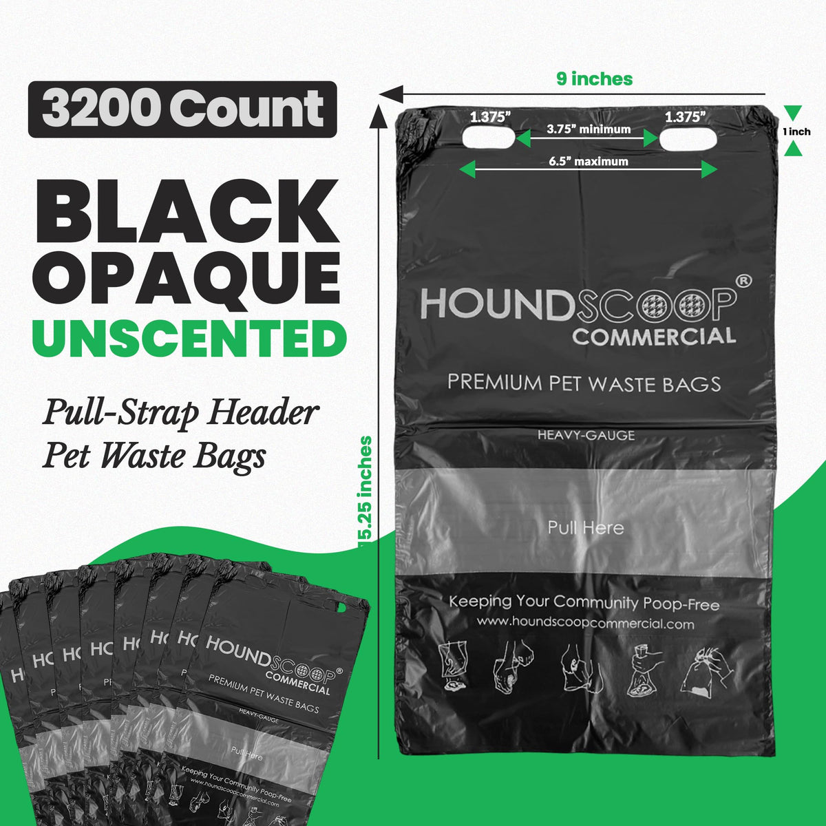 XL Pull-Strap Header Pet Waste Bags P325122