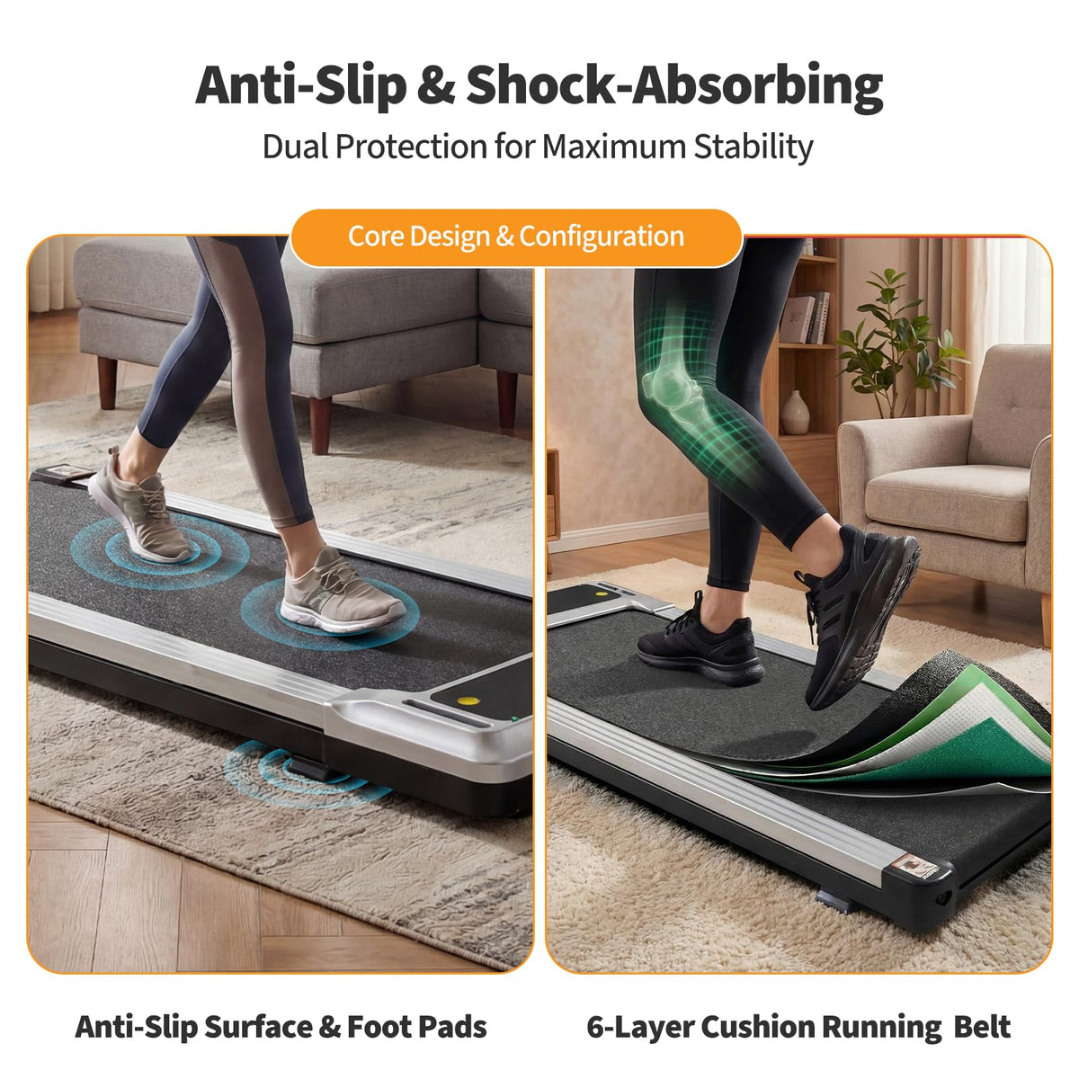 3-in-1 Walking Pad Under Desk Treadmill H485