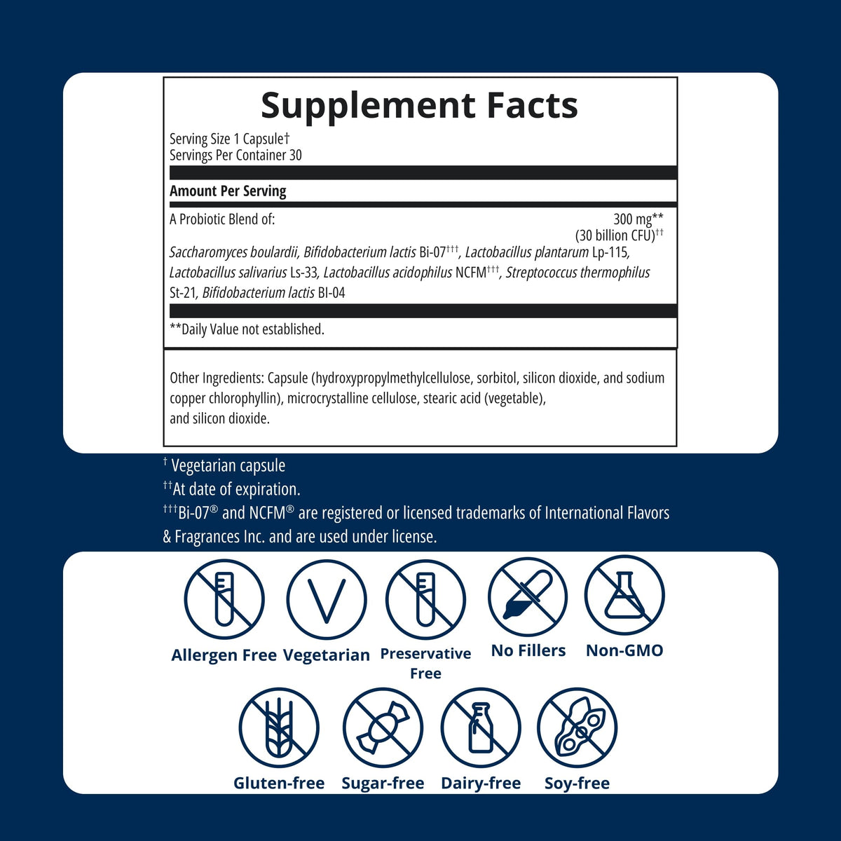 Shelf-Stable Probiotic 30 Capsules G192