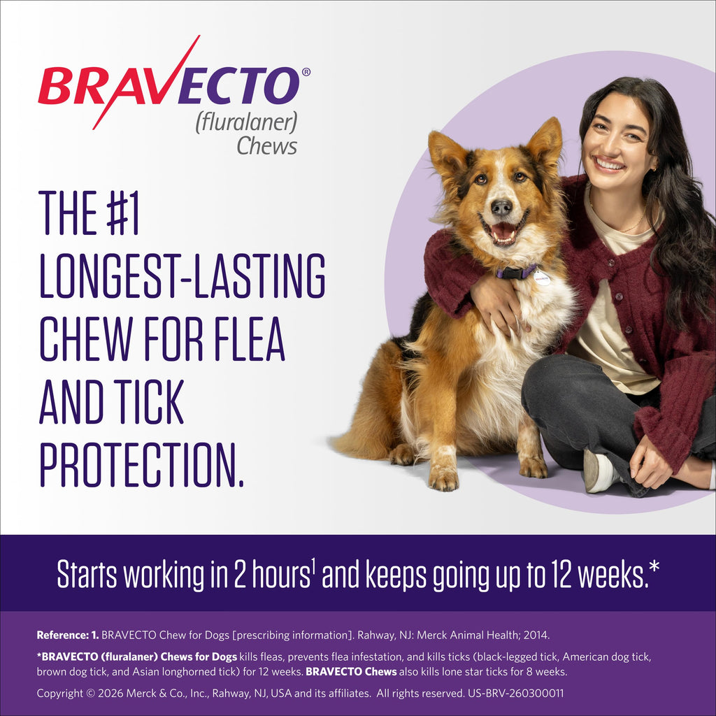Flea & Tick Chew for Dogs 4.4-9.9 lbs X3318