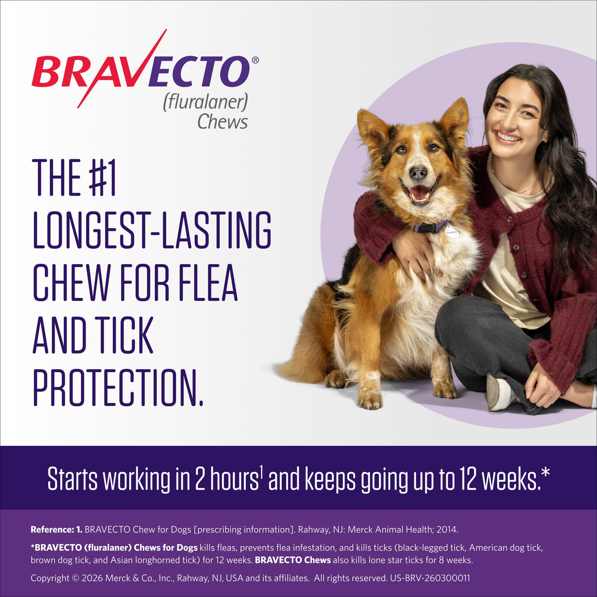 Flea & Tick Chew for Dogs 4.4-9.9 lbs X3318