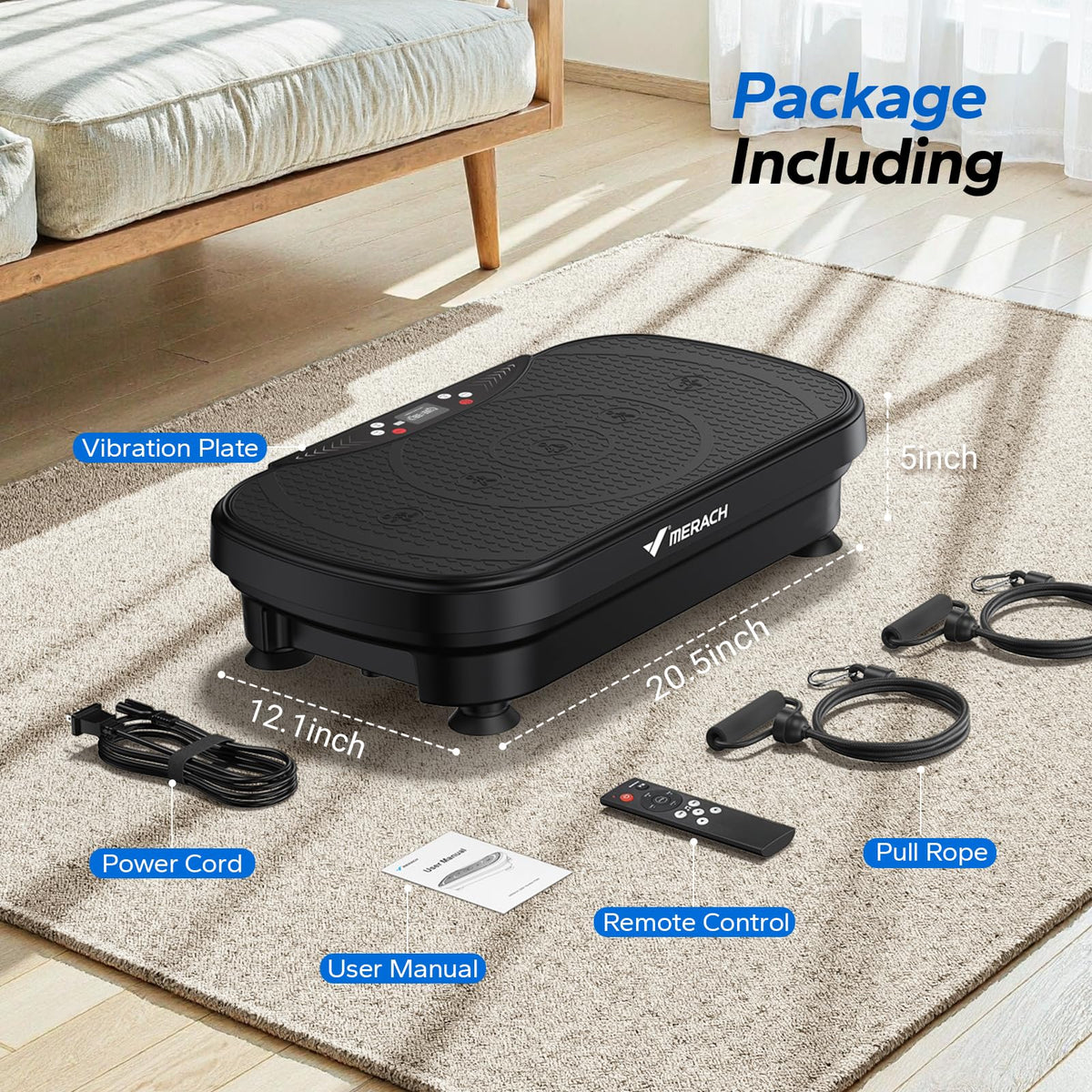 Vibration Plate Exercise Machine with 99 Speeds M7060