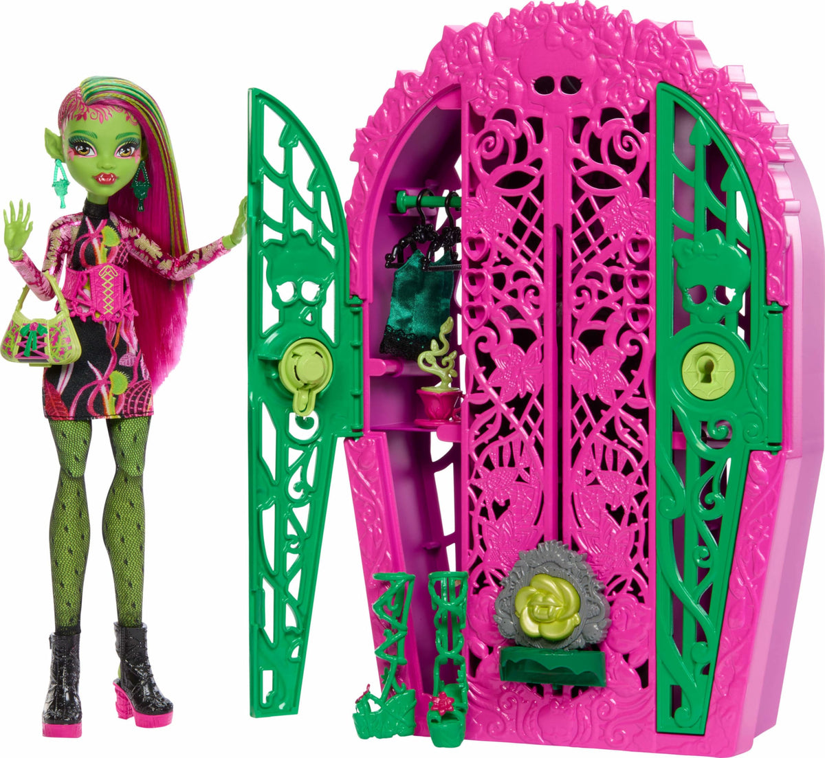 Doll & Accessories Set with Closet U102