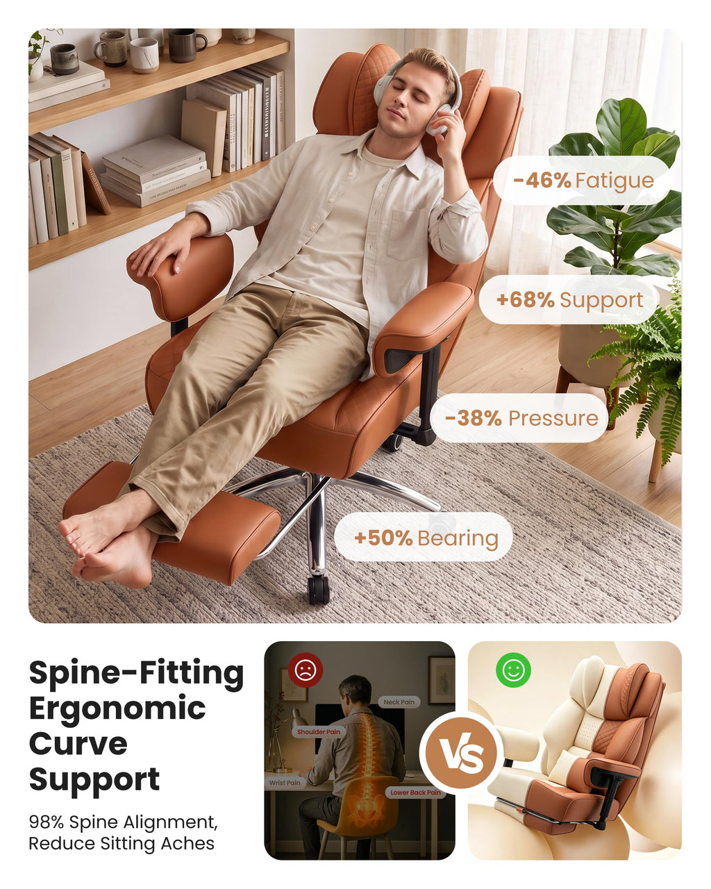 Big and Tall Ergonomic Office Chair K751