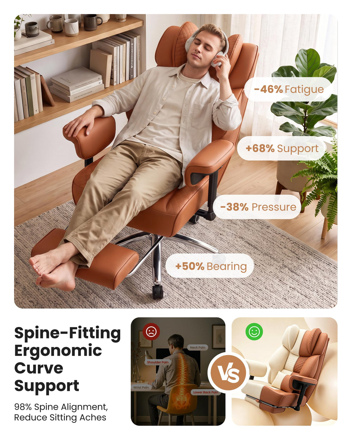 Big and Tall Ergonomic Office Chair K751