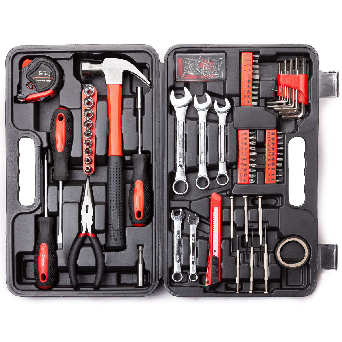 148-Piece Household Tool Set with Plastic Toolbox H536